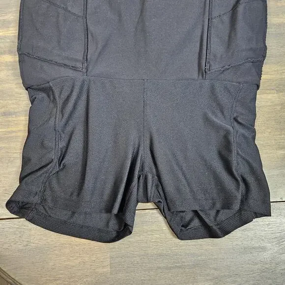 Athleta Womens Metro Skirt Skort Black Zip Pocket Lined Drawstring Size Small - Picture 4 of 7